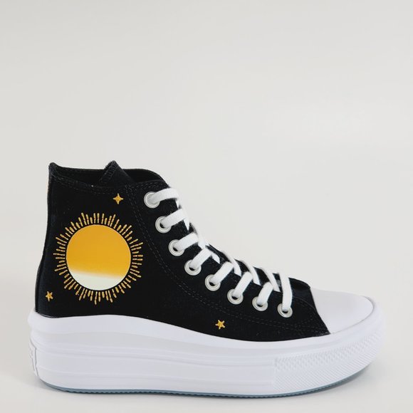 Converse CTAS Move Hi Celestial Canvas Women's Platform Sneakers A02896C NWT - Picture 2 of 6